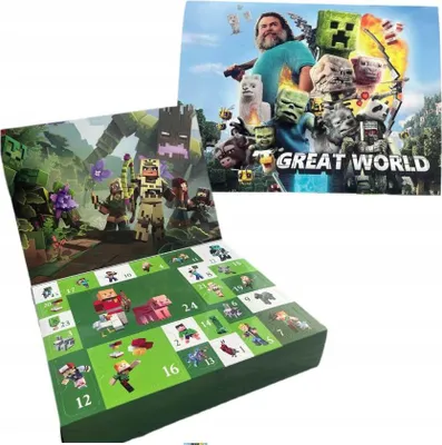 Obrázek produktu pro Adventní kalendář - Minecraft, figurky,kostky a další 88 kusů.
