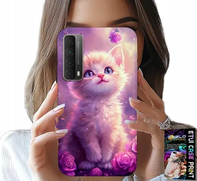 Obrázok produktu pre Puzdro Pre Huawei P Smart 2021 - Roztomilá Mačička, Mačka, Vzory So Zvieratkami