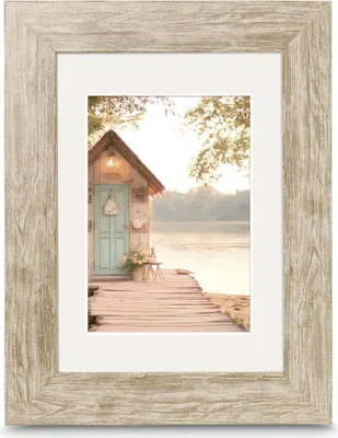Image de Cadre photo en plastique "Cottage", marron, 10 x 15 cm