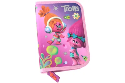 Produktbild von Federtasche / Federmappe / Schüleretui / 27tlg. / "Trolls"