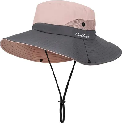 Produktbild von Damen Sonnenhut Faltbar Verstellbar Baumwolle Breite Krempe Visier Sommer Strand Reise UPF UV