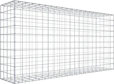 Produktbild von Gabione 200 cm x 100 cm x 40 cm (L x H x T), Maschenweite 10 cm x 10 cm, C-Ring
