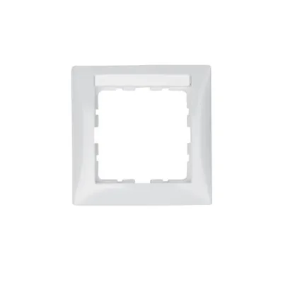 Produktbild von Berker Rahmen 1f. pws/gl m.Beschriftungsfeld 10118919