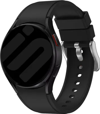 Produktbild von Strap-it Samsung Galaxy Watch 6 Classic 43mm Silikon Armband Perfect Fit (Schwarz)