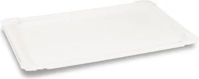 Produktbild von 500x BIONATURE Pappteller aus Frischfaser 16x 22,5 cm fettdicht weiß