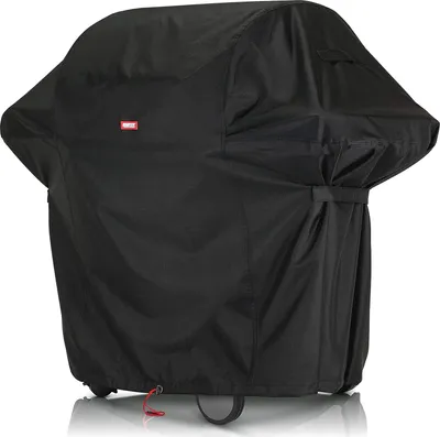 Produktbild von Famanu BBQ Abdeckhaube 140x65x115 cm - Wetterfest, reißfest und wasserdicht - Schwarz