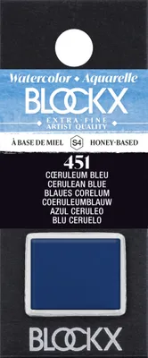 Produktbild von Blockx 3x Aquarellfarbe, Colinblau - 1/2 Näpfchen 1,5ml - Cœruleum blau 41451BXC