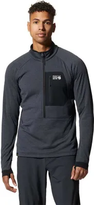 Produktbild von Mountain Hardwear Polartec® Power Grid Fleece Mit Halbem Reißverschluss Blau S Mann Blau S