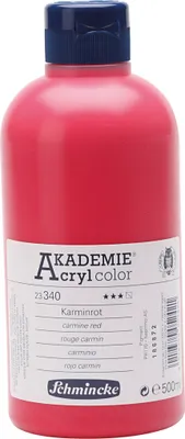Produktbild von Karminrot 500ml Acrylfarbe - AKADEMIE Acryl - Schmincke  23 340 028