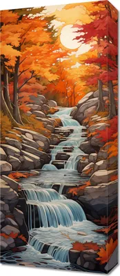 Zdjęcie produktu dla Obraz 30x70cm Jesienne Wodospady