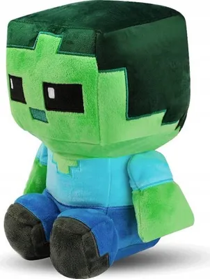 Zdjęcie produktu dla Pluszowa zabawka Minecraft Zombie Steve Pixel 20 cm