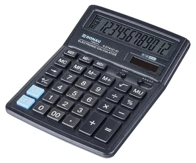 Zdjęcie produktu dla Kalkulator Donau K-Dt4121-01 Czarny 5638