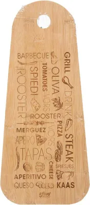 Image de 5five Simply Smart Planche à découper et à servir Tapas, Bambou, Marron, 45 cm, 134514A