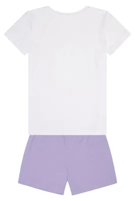 Produktbild von Frozen 2 - Die Eiskönigin Elsa Mädchen Sommer Schlafanzug Shorty Pyjama-Set kurz , Größe:122-128