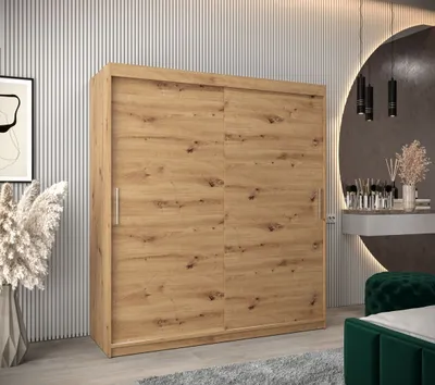 Obrázok produktu pre Skriňa s posuvnými dverami v šírke 180 cm TIMEA - dub artisan