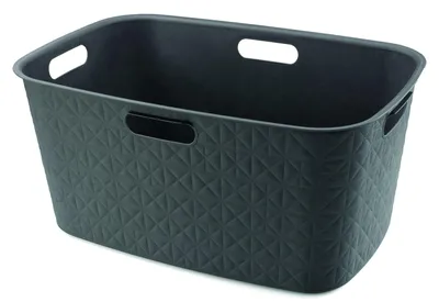 Produktbild von Curver Softex 45 l Wäschekorb dunkelgrau