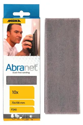 MIRKA Streifen Abranet 70 x 198 mm GRIP P240 Gitternetz VE=10 St.