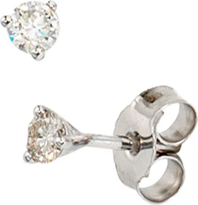 Produktbild von JOBO Ohrstecker 585 Gold Weißgold 2 Diamanten Brillanten 0,25ct. Ohrringe
