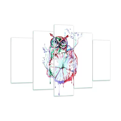 Produktbild von Bilder auf glas - Eule intelligent Geschöpf Kinder - 150x100cm - Glasbilder - Wandbilder - Kunstdruck - Wanddekoration aus Glas - Glas Bilder - Wandbild auf Glas - GEA150x100-2984