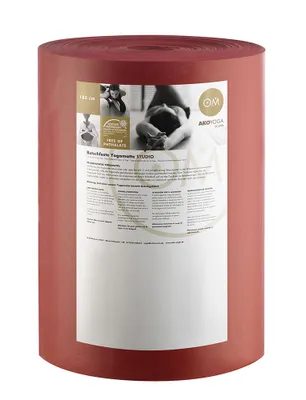 Produktbild von yogabox Rollenware Yogamatte Premium - bordeaux 30 m x 60 cm x 4,5 mm