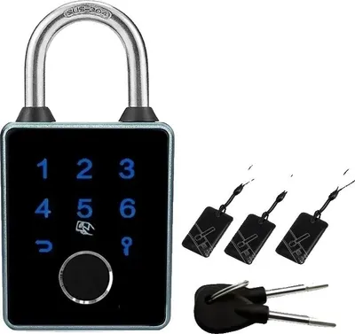 Immagine prodotto di Lucchetto intelligente, sblocco biometrico, impermeabile IP65, lucchetto Tuya