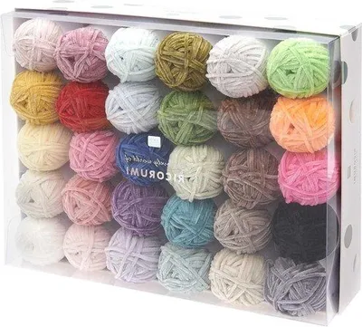Obrázok produktu pre Sada priadze č. 30 na háčkovanie, farby 001–030
