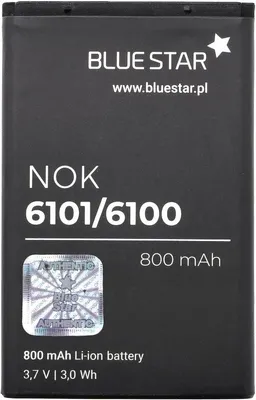 Produktbild von Náhradní baterie Bluestar kompatibilní s Nokia BL-4C pro: Náhradní baterie 800 mAh Akumulátor: C2-05, X2, 6100, 6300, 2650, 2705,3500,5100 a mnoho dalších