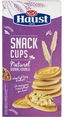 Zdjęcie produktu dla Haust Snack Cups owalne 130 g - praktyczne, zamykane kubki na przekąski