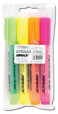 Produktbild von Textmarker Maxx, 4 Farben – Cresco