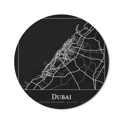 Produktbild von MuchoWow® Mauspad Mousepad Stadtplan - Dubai - Karte 40x40 cm - Mousepads - Maus Mat - Pad - Mausunterlage - Schreibtisch Accessoires