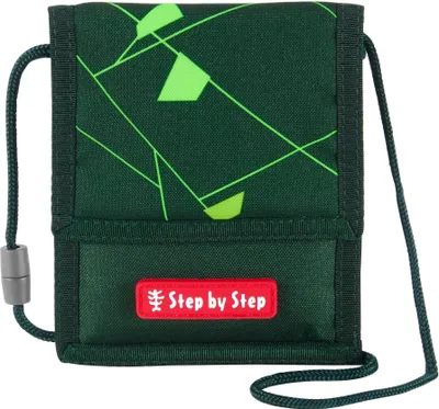Image de Step by Step pochette tour de cou Neck Pouch Dino Night Tyro vert foncé