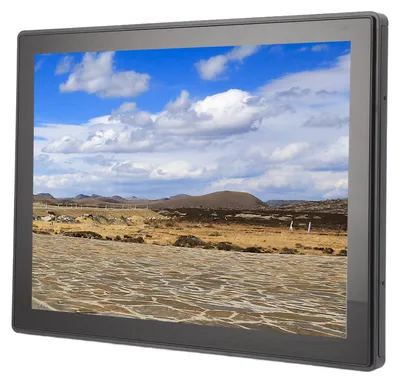 Image de Écran tactile multipoint 15 pouces, 10 points, étanche IP65, résolution HD 1024 x 768, interface multimédia, écran intégré, prise européenne