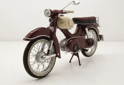 Produktbild von Kreidler Florett Super weinrot beige Modellmotorrad 1:10 Schuco