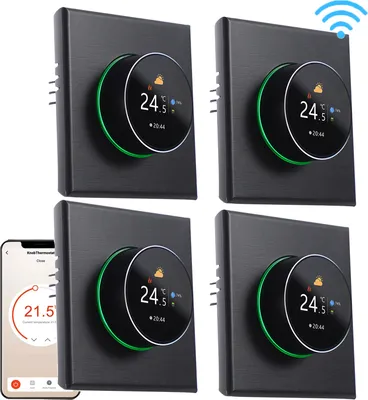 Produktbild von 4X WiFi Smart Thermostat 5A Raumthermostat Wasserheizungsgeräte Fußbodenheizung, APP-Steuerung, Sprachsteuerung Kompatibel mit Google Home/Alexa