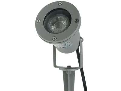 Produktbild von Gartenleuchte CT-GS10 silbergrau 230V 1,5m Kabel+Erdspieß GU10 Fassung