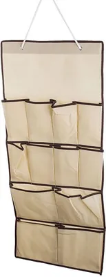 Obrázek produktu pro Verk 01347 Závěsný organizér s přihrádkami 90 x 45 cm béžová