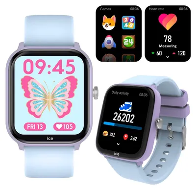 Produktbild von ICE-WATCH - Ice smart junior 3.0 Purple Soft Blue 1.75 AMOLED - Lila Mädchenuhr
