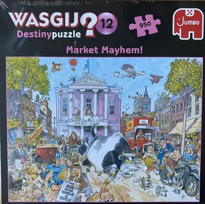 Zdjęcie produktu dla Wasgij Destiny 12 – Chaos na rynku – puzzle 950 elementów