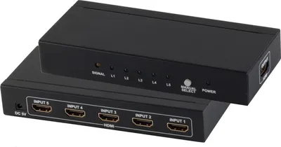 Produktbild von HDMI Switch, 5x IN 1x OUT, 4K2K, 3D, VER1.4