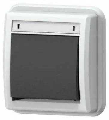 Obrázek produktu pro AQUANT 2K, zapuštěný spínač, vodotěsný, šedý, stupeň krytí IP55, model 5001-70