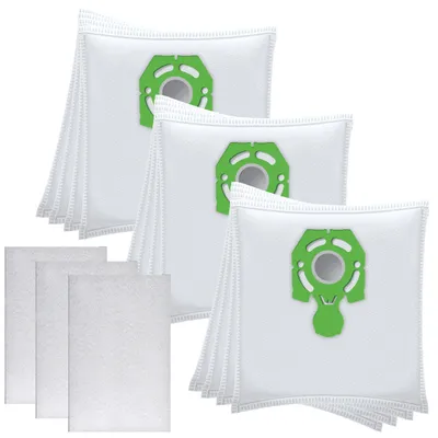 Zdjęcie produktu dla Sillar 12 sztuk worków do odkurzacza + 3 sztuki filtrów silnikowych do modelu Zelmer Syrius 1800 (1800 W) i innych modeli