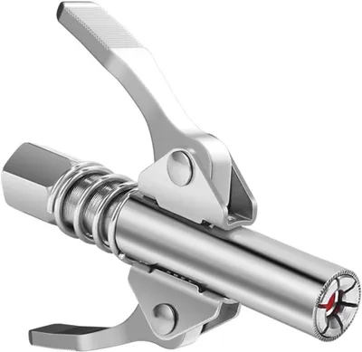 Productafbeelding van Vetpistoolkoppeling - Snelkoppeling Vetspuit - Machine Smeren - Lekvrij Ontwerp - 13.7 cm - Zilver