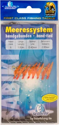 Produktbild von Behr Heringssystem Heringsvorfach 8 Haken Gr. 6 rot