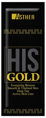 Productafbeelding van Asther His Gold Bronzer bruiningslotion voor mannen 10 stuks