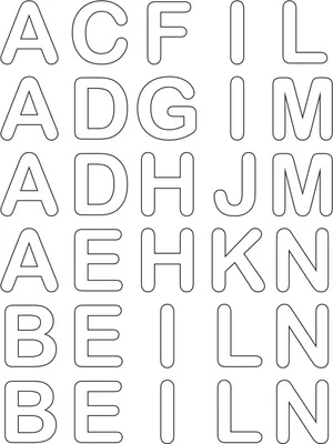 Produktbild von ROTH Bügelbuchstaben, gedruckt, A-Z, White