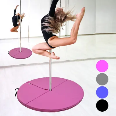 Produktbild von Pole Dance Matte 5 cm dick Ø 120 cm pink Tanzstangenmatte Matte Tanzstange Polematte