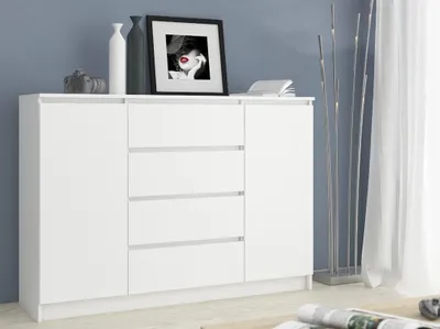 Produktbild von Akord Sideboard 2-Türig 4 Schubladen Eiche Artisan 160X40X99 Cm