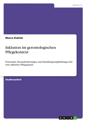 Produktbild von Inklusion im gerontologischen Pflegekontext