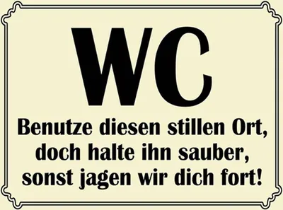 Image de vianmo Panneau en bois 30x40 cm WC benutze diesen stillen Ort