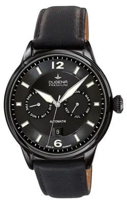 Produktbild von Dugena 7000305 Herren-Armbanduhr, Edelstahl-Gehäuse, Leder-Armband
